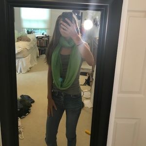 Lime Green Infinity Scarf